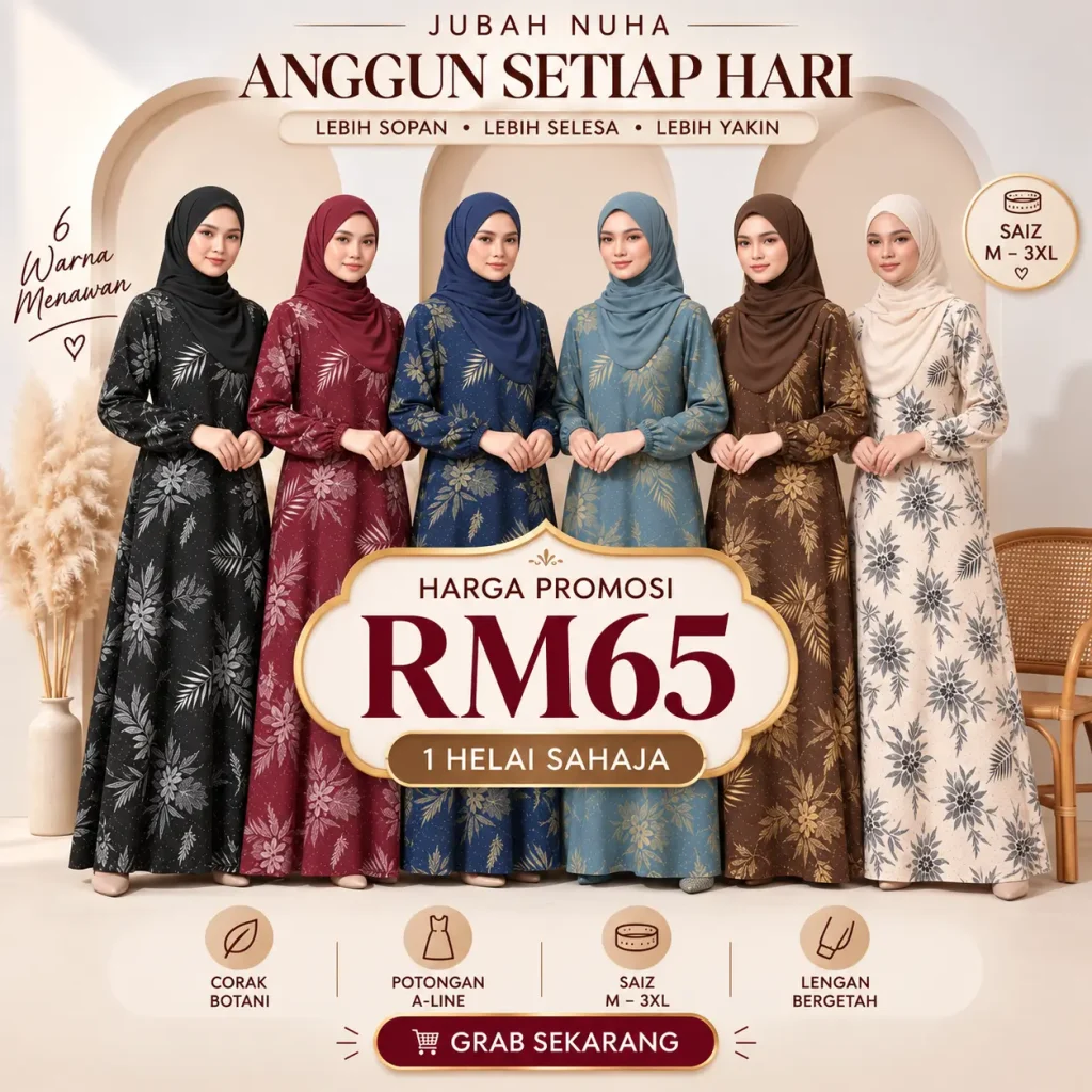 Jubah Nuha - 1 Helai